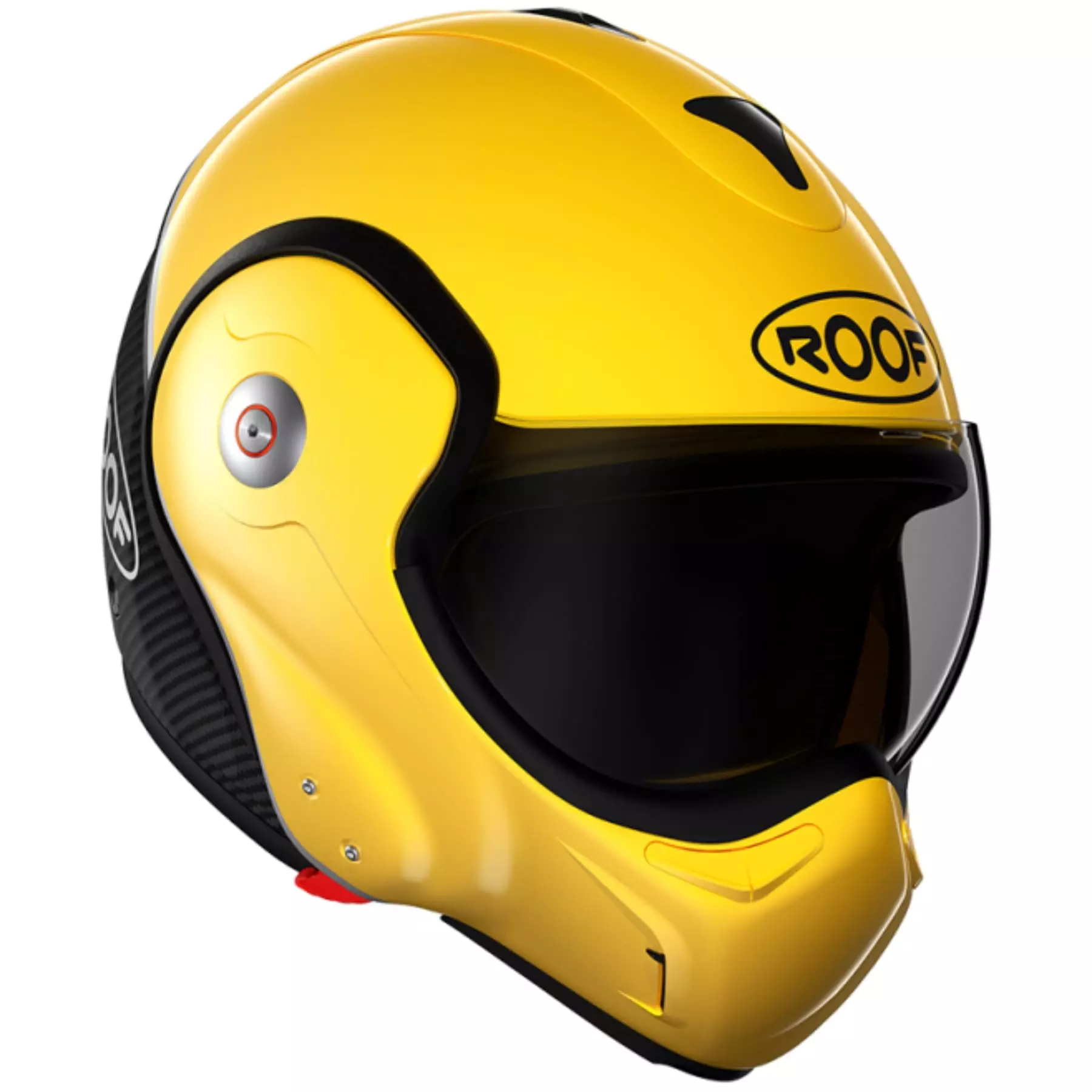Casque Roof RO9 Boxxer Carbon Jaune Jaune/Noir Casque Modulable