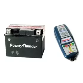 Pack Batterie Power Thunder YTZ12S + Chargeur de Batterie Tecmate Optimate 4 Dual