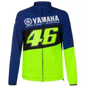 Veste Softshell VR46 2020 Yamaha Racing Bleu Noir Jaune