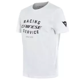 Tee-Shirt Dainese Racing Service 601 Blanc Noir