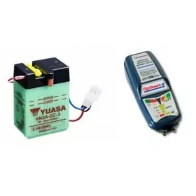 Pack Batterie GS Battery 6N2A-2C-3 + Chargeur de Batterie Tecmate Optimate 4 Dual TM340