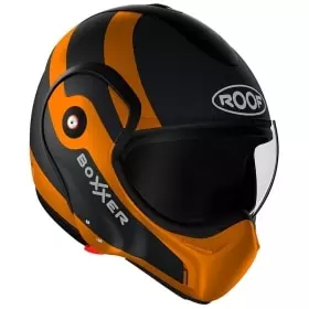 Woljay Casque de Moto Intégral Course Scooter pour Adultes 46 Orange, S 