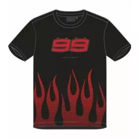 Tee-Shirt Lorenzo 99 Flames Noir