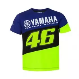 Tee-shirt Enfant VR46 2020 Yamaha Racing Bleu