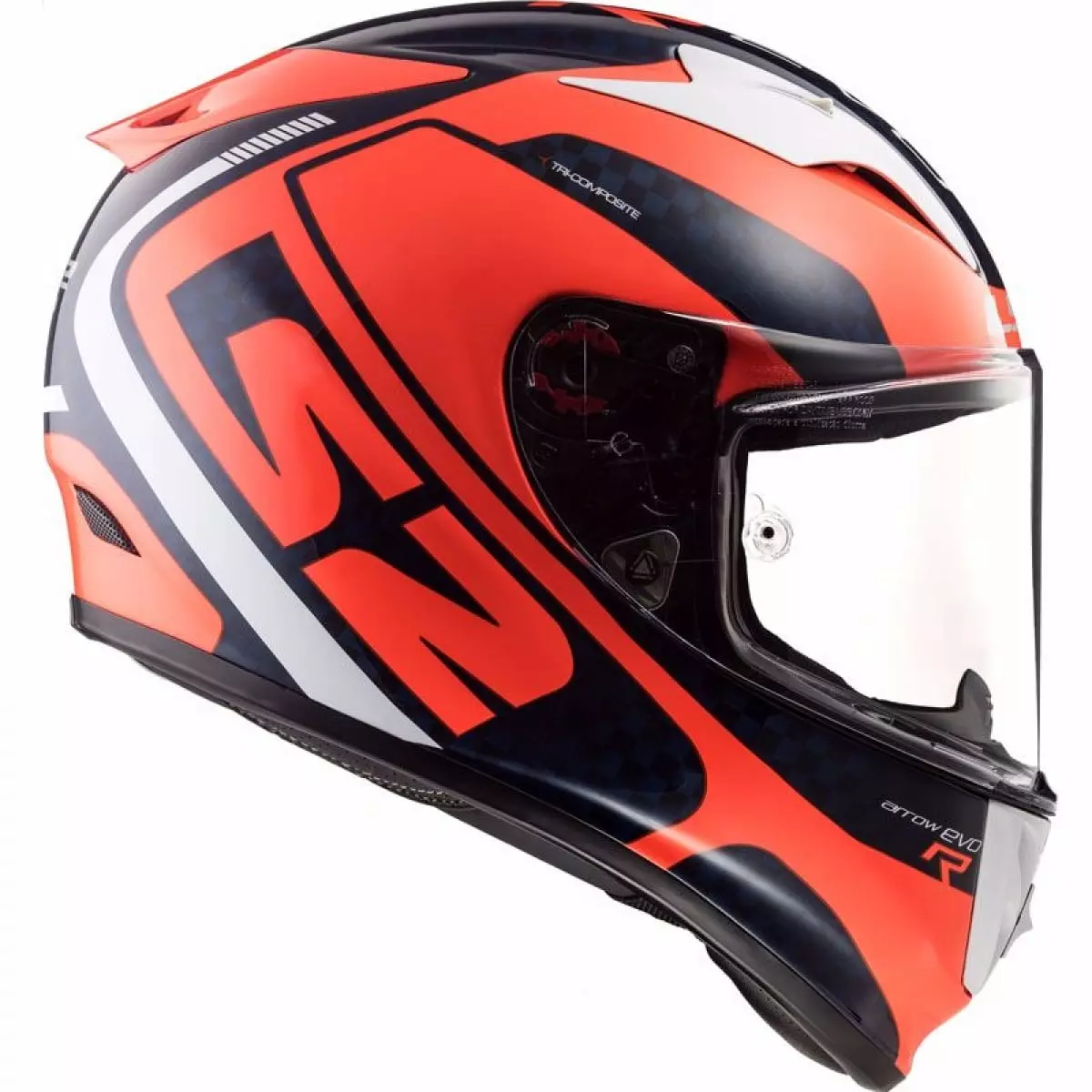 Casque LS2 Arrow Carbon Evo FF323 Sting Bleu Orange Bleu/Orange