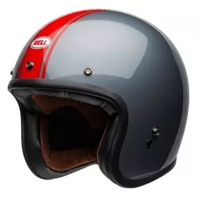 Casque Bell Custom 500 DLX Rally Gris Rouge