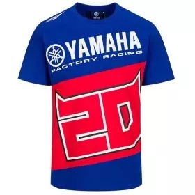 T-Shirt Yamaha Dual Fabio Quartararo 20 Bleu