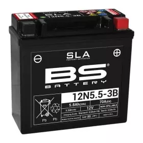 Batterie BS Battery 12N5.5-3B Activée Usine Sans Entretien