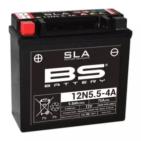 Batterie BS Battery 12N5.5-4A Activée Usine Sans Entretien