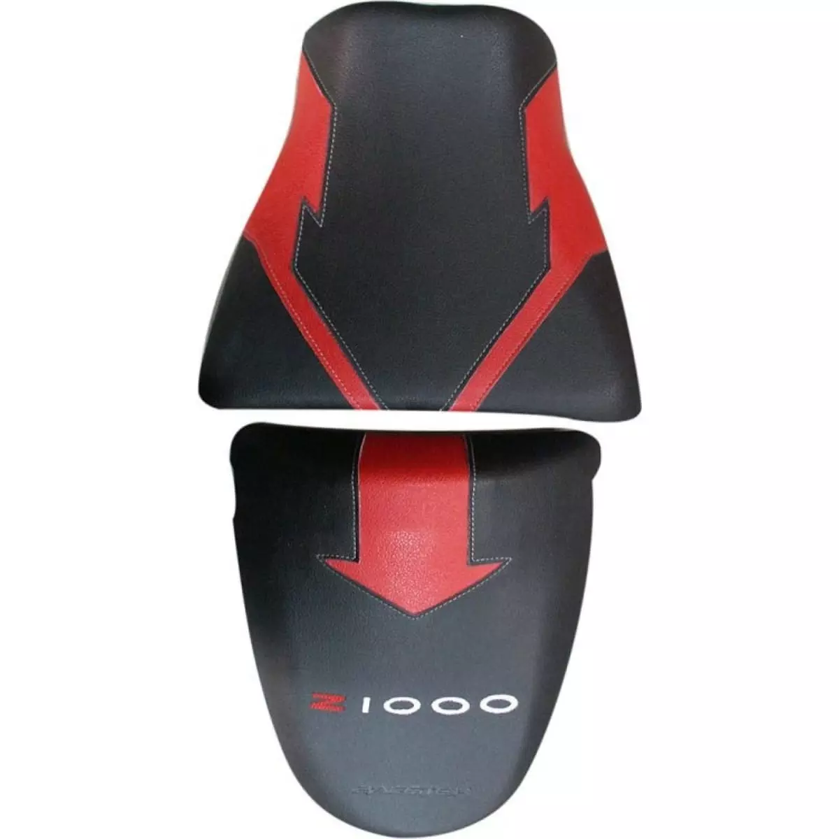 Selle de vélo confortable - N161 - Gel anti-choc - Blanc Rouge - Sport Selle de vélo confortable - N161 - Gel anti-choc - Blanc Rouge - Sport