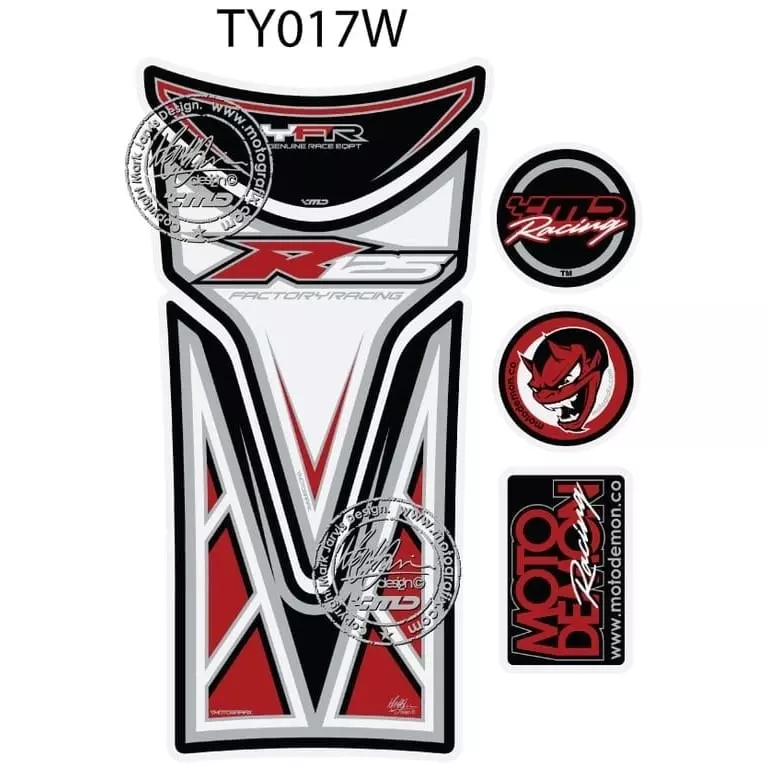 Protection De Réservoir Motografix 6 Pièces Pour Yamaha YZFR125 Protège réservoir