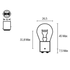 Ampoule Bihr V Parts P21 6V-21/5W