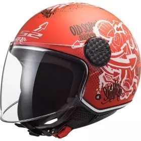 Casque LS2 Sphere Lux OF558 Skater Rouge Mat