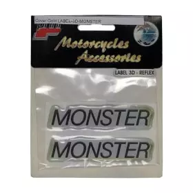 Stickers DG Label 3D Monster Noir