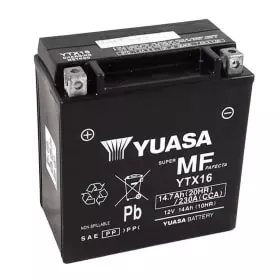 Batterie Yuasa YTX16 Activée Usine