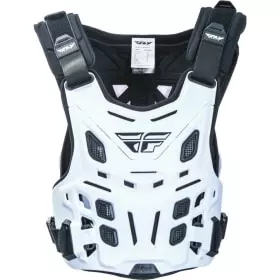 Plastron Fly Racing Revel Roost Race Blanc
