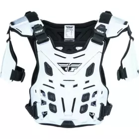 Plastron Fly Racing Revel Roost Off-Road Blanc