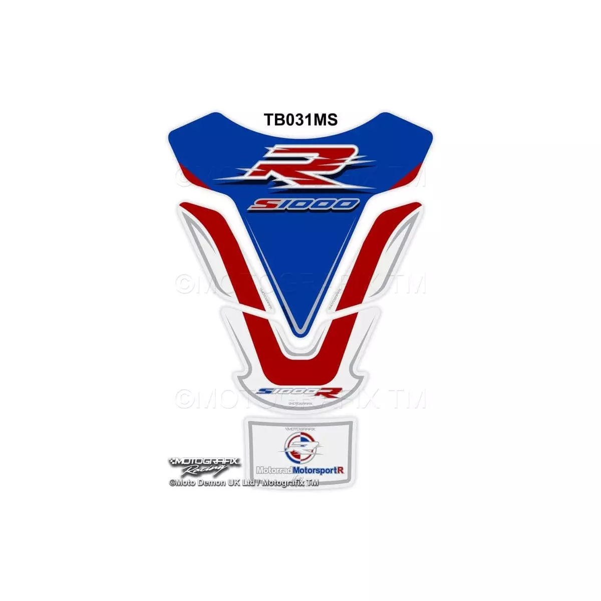 Protection De Réservoir Motografix Bleu Rouge Pour BMW S1000R Protège