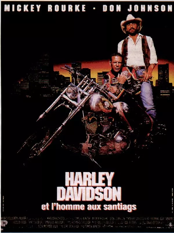 Affiche du film Harley Davidson et l'homme aux santiags