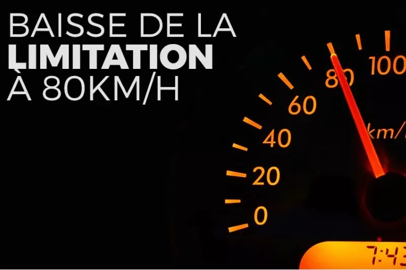 La baisse de limitation de vitesse à 80km/h